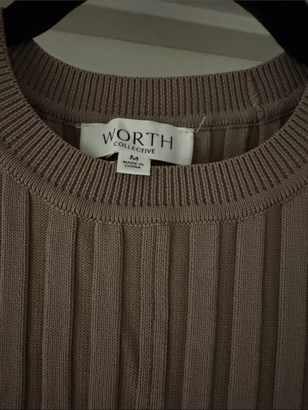 Worth collective Long sleeve ribbed maxi, bump friendly/ Medium - Picture 3 of 4